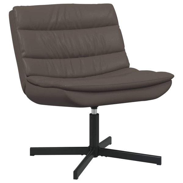 vidaXL Otočná stolička Hnedá 63 x 75 x 76 cm Lesklý PU