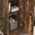 vidaXL Highboard Dymová dub 31.5 x 32 x 122.5 cm