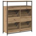vidaXL Skriňa na topánky 100 x 34 x 112 cm Kompozitné drevo