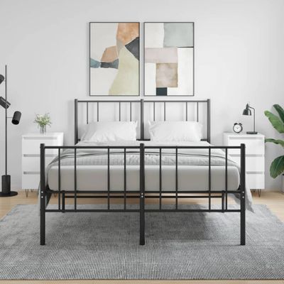 vidaXL Nočné stolíky 2 ks lesklé biele 40x35x69 cm kompozitné drevo