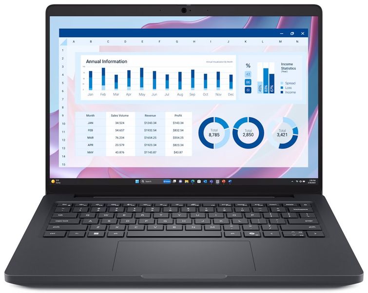 DELL Pro Max 14 MC14255/ AMD Ryzen AI 7 PRO 350/ 16GB/ 512GB SSD/ 14" FHD+/ FPR/ W11Pro/ 3Y PS on-site/ bez adaptéru