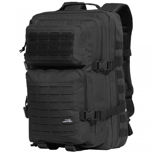 D16006-01-Black-PER PIECE Pentagon Assault Large LC Backpack(TACMAVEN) (BF)