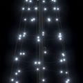 vidaXL LED Vianočný stromček so zemnými kolíkmi Studená biela 250 cm