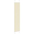 vidaXL Skladaná roleta krémová 50x200 cm, šírka látky 49,4 cm, polyester