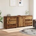 VidaXL 3-dielny príborník Old Wood Engineered Wood
