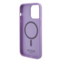 Puzdro Guess na iPhone 15 Pro Max 6,7" GUHMP15XPSAHMCU fialové tvrdé Saffiano MagSafe
