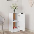 vidaXL Komoda lesklá biela 30x30x70 cm spracované drevo