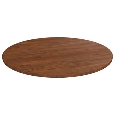 vidaXL Okrúhla stolová doska tmavohnedá Ø80x1,5 cmošetrený masívny dub