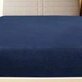 vidaXL Priliehavé prestieradlo Jersey námorn. modré 140x200 cm bavlna