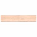 vidaXL Kúpeľňová doska 220x40x(2-6) cm neošetrený masív