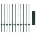vidaXL Zvarené pletivo s podperami 25 x 0,8 m PVC potiahnutá oceľ