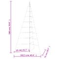 vidaXL Kovový vianočný dekoratívny stromček čierny 180 cm
