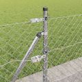 vidaXL Pletivový plot s betónovým podstavcom 25 x 0,6 m Strieborná