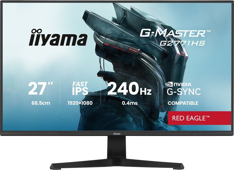 iiyama G-Master/G2771HS-B1/27''/IPS/FHD/240Hz/0,4ms/Čierna/3R