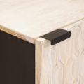 vidaXL Servírovacia skriňa Biele umývanie dokončenie 40 x 33 x 75 cm