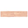 vidaXL Stolová doska svetlohnedá 180x40x(2-4)cm ošetrený masív hrany