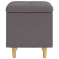 vidaXL Ottoman s Úložným Priestorom Biely 40 x 40 x 45 cm Umelá koža