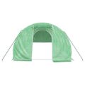 vidaXL Fóliovník s oceľovým rámom zelený 30 m² 10x3x2 m