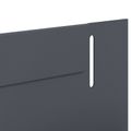 vidaXL Obrubník trávnika 50 ks 102 x 4 x 4 cm Oceľ Antracitová