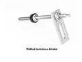 Držák H profilu L110 x 40 x 5 mm otvor fi 11/11