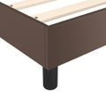 vidaXL Boxspring posteľ s matracom hnedá 140x190 cm umelá koža