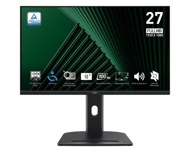 MSI Pro/MP275PG/27''/IPS/FHD/100Hz/1ms/Čierna/3R