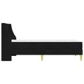 vidaXL Rám postele s matracom Čierny 90 x 190 cm Polyester