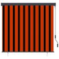 vidaXL Vonkajšia zatemňovacia roleta 160x250 cm oranžová a hnedá