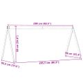 vidaXL Strecha na detskú posteľ voskovohnedá 209x95,5x88 cm borovica
