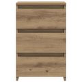 vidaXL Nočné skrinky 2 ks Dub Artisan 40x35x62,5 cm Drevo