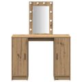 vidaXL Toaletný stolík Hnedá 102 x 33 x 135 cm Kompozitné drevo