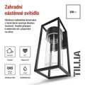 LED záhradné nástenné svietidlo EMOS ZGI010P, 12,8 x 11 x 27 cm, 1 x E27, 15 W