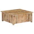 vidaXL Konferenčný stolík 70x70x30 cm mangovníkový masív