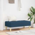 vidaXL lavička s vankúšom Modrá 113 x 57 x 39 cm látka
