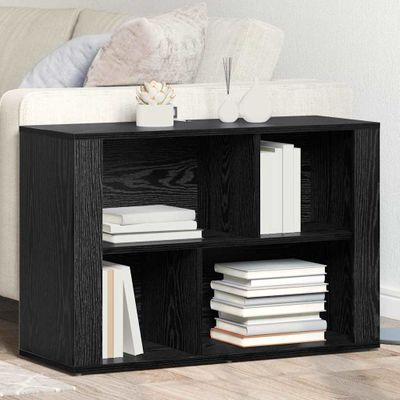 vidaXL Servírovacia skriňa Čierny dub 80 x 30 x 53 cm Kompozitné drevo