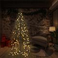 vidaXL Vianočný stromček, kužeľ, 160 LED, dovnútra aj von 78x120 cm