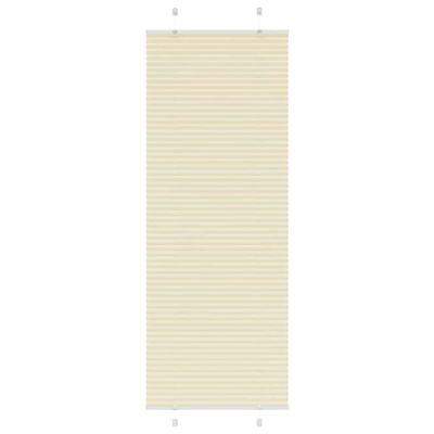 vidaXL plisovaná roleta krémová 80x200 cm Šírka látky 79,4 cm