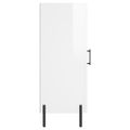 vidaXL Komoda lesklá biela 34,5x34x90 cm spracované drevo