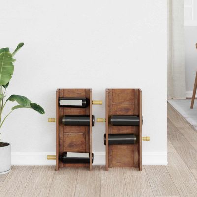 vidaXL Rošt Hnedá 24 x 13 x 54 cm Masívne mahagónové drevo
