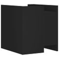 vidaXL Nočný stolík čierny 45x50x50 cm kompozitné drevo