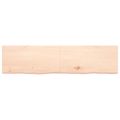 vidaXL Kúpeľňová doska 160x40x(2-4) cm neošetrený masív