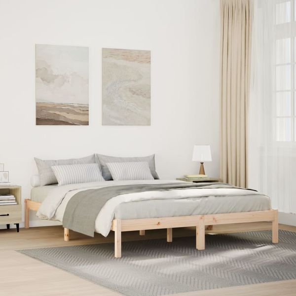 vidaXL Extra dlhá posteľ bez matraca 160x210 cm masívna borovica