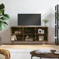 vidaXL TV skrinka dymový dub 103,5x30x50 cm spracované drevo