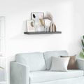 vidaXL Poličky na zarámované obrázky 2 ks šedé 80x9x3 cm MDF