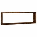 vidaXL Kockové police 2 ks dymový dub 80x15x26,5 cm spracované drevo