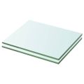 vidaXL Poličky 2 ks panel z priehľadného skla 20x20 cm