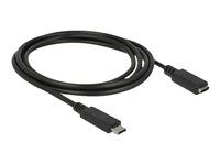 Predlžovací USB kábel - USB-C (M) do USB-C (F) - USB 3.1 Gen 1 - 3 A - 1.5 m - čierna