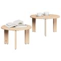 vidaXL Konferenčný stolík 2 ks Prírodná 47,5 x 47,5 x 27 cm
