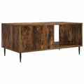 vidaXL Konferenčný stolík Dymový dub 90 x 50 x 40 cm Kompozitné drevo