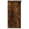 vidaXL Stôl s policami Dub dymový 84x40x78 cm Upravené drevo
